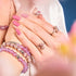 Periwinkle | .925 Sterling Silver | Firefly Glass | Infinity Helix Ring